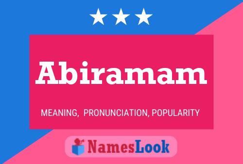 ملصق اسم Abiramam