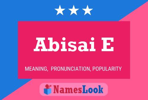 ملصق اسم Abisai E