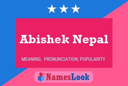 ملصق اسم Abishek Nepal