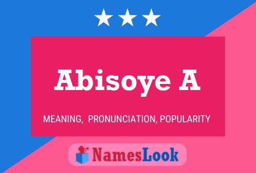 ملصق اسم Abisoye A