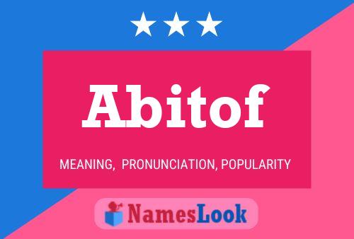 ملصق اسم Abitof