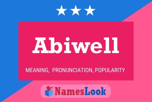 ملصق اسم Abiwell