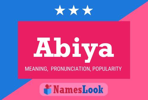 ملصق اسم Abiya