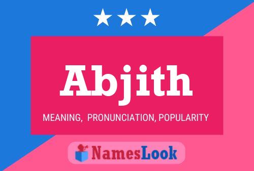 ملصق اسم Abjith