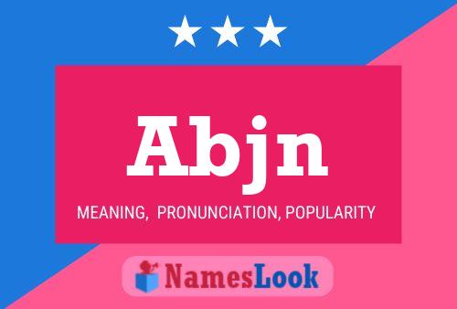 ملصق اسم Abjn