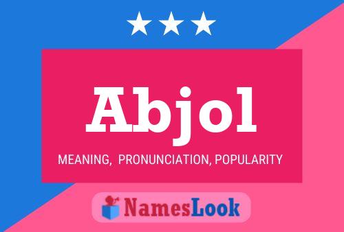 ملصق اسم Abjol