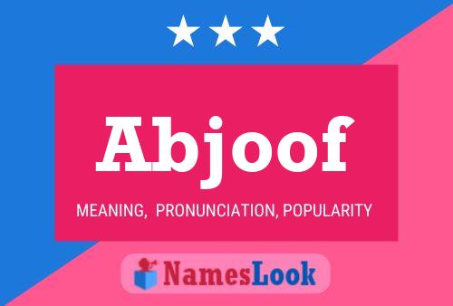 ملصق اسم Abjoof