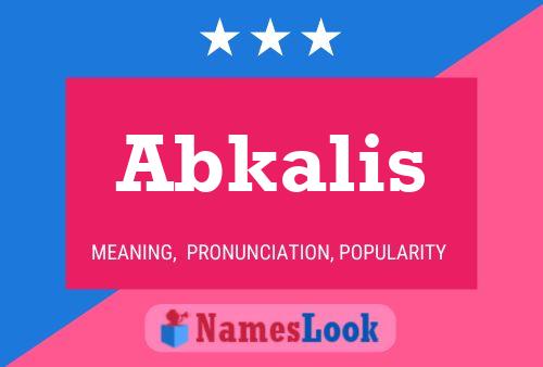 ملصق اسم Abkalis