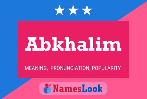 ملصق اسم Abkhalim