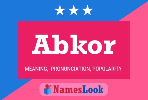 ملصق اسم Abkor