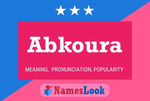 ملصق اسم Abkoura