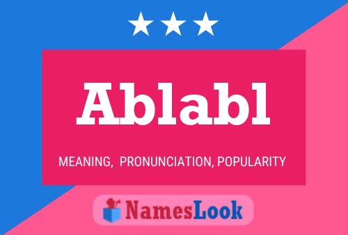 ملصق اسم Ablabl