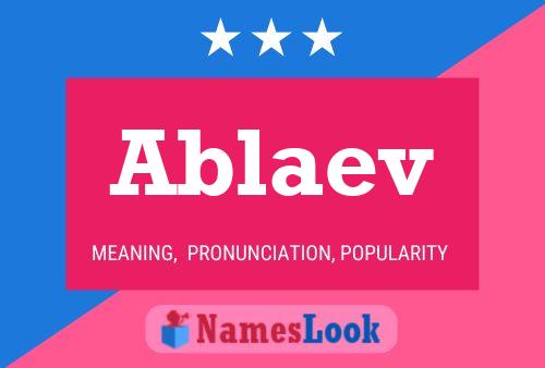 ملصق اسم Ablaev