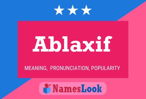 ملصق اسم Ablaxif