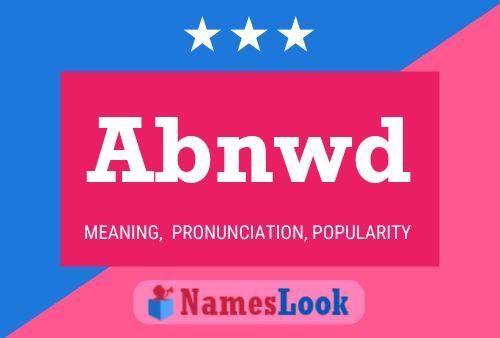 ملصق اسم Abnwd