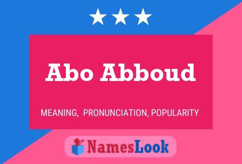 ملصق اسم Abo Abboud