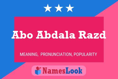 ملصق اسم Abo Abdala Razd