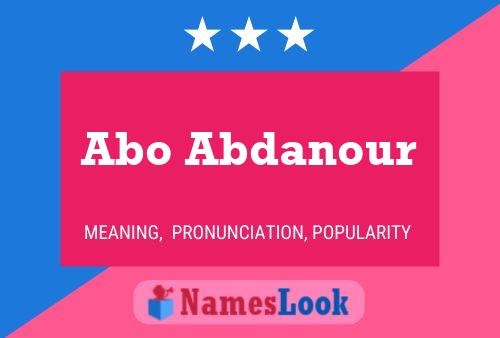 ملصق اسم Abo Abdanour