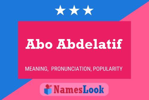 ملصق اسم Abo Abdelatif