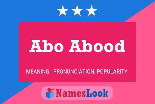 ملصق اسم Abo Abood