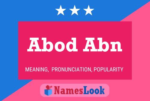 ملصق اسم Abod Abn