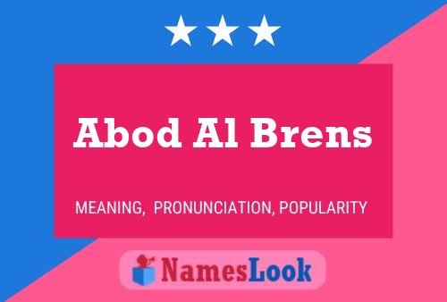 ملصق اسم Abod Al Brens