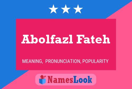 ملصق اسم Abolfazl Fateh