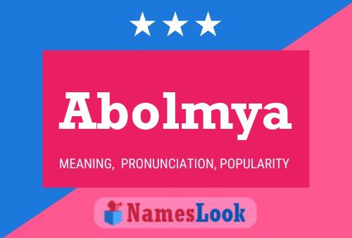 ملصق اسم Abolmya