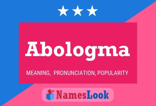 ملصق اسم Abologma