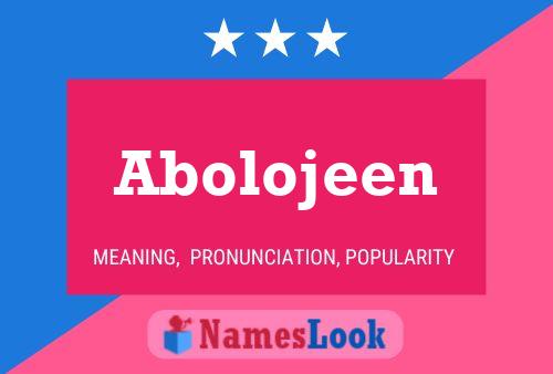 ملصق اسم Abolojeen