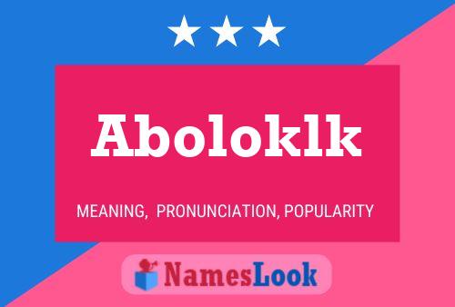 ملصق اسم Aboloklk