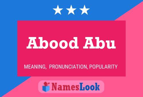 ملصق اسم Abood Abu