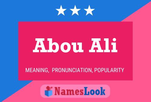 ملصق اسم Abou Ali