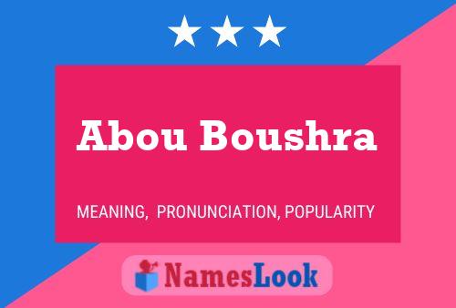 ملصق اسم Abou Boushra