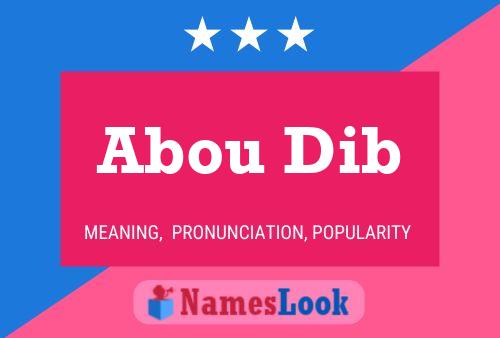 ملصق اسم Abou Dib