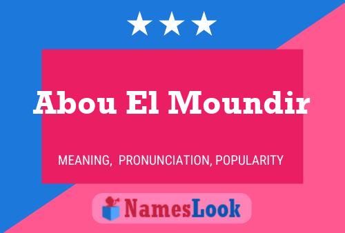 ملصق اسم Abou El Moundir