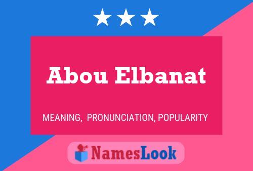 ملصق اسم Abou Elbanat