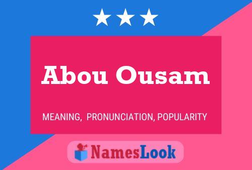 ملصق اسم Abou Ousam