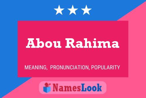 ملصق اسم Abou Rahima