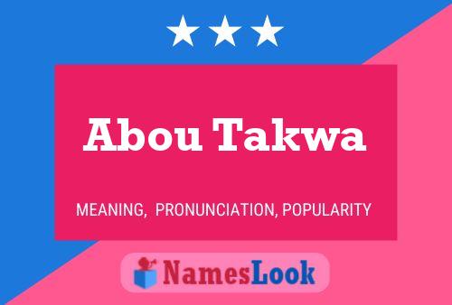 ملصق اسم Abou Takwa