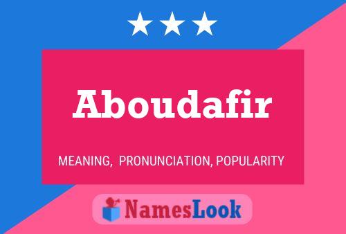 ملصق اسم Aboudafir