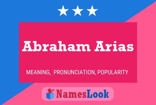 ملصق اسم Abraham Arias