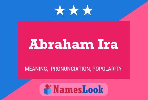 ملصق اسم Abraham Ira