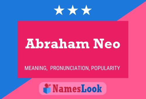 ملصق اسم Abraham Neo