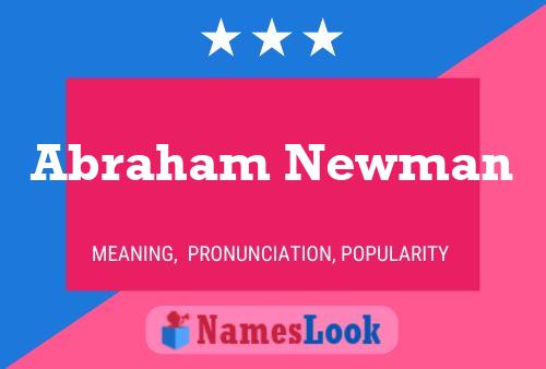 ملصق اسم Abraham Newman