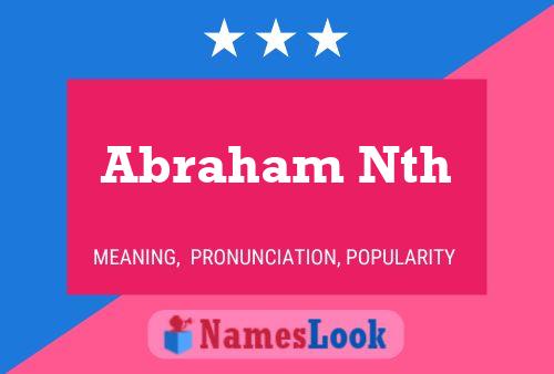 ملصق اسم Abraham Nth