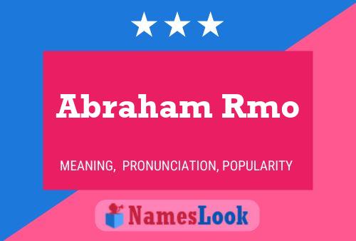 ملصق اسم Abraham Rmo