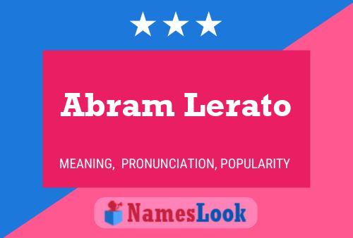 ملصق اسم Abram Lerato