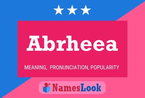 ملصق اسم Abrheea