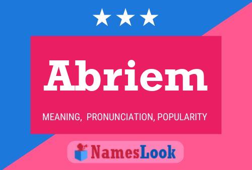 ملصق اسم Abriem